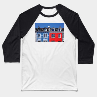 Colorful old Bremen terraced houses, Neustadt, Bremen, Germany, Europe Baseball T-Shirt